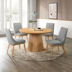 Round Dining Table 48" Natural Clearance
