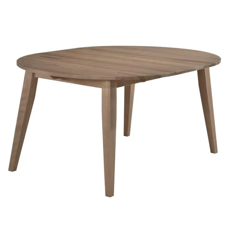 Arboit Poitras Round Extendable Solid Wood Dining Table 48" to 66" - Grey Sale