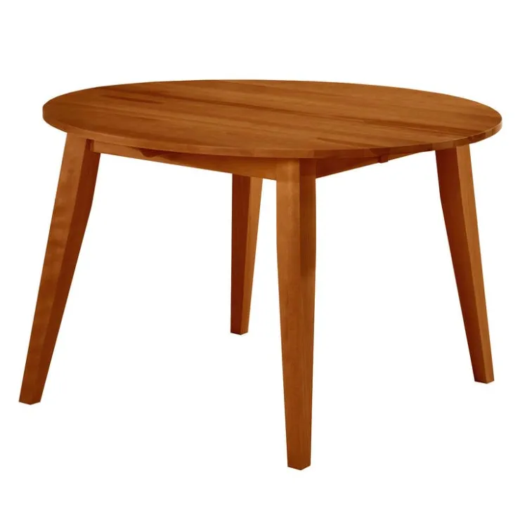 Arboit Poitras Round Extendable Solid Wood Dining Table 48" to 66" - Brown Best