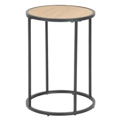 Round lamp table Oak New