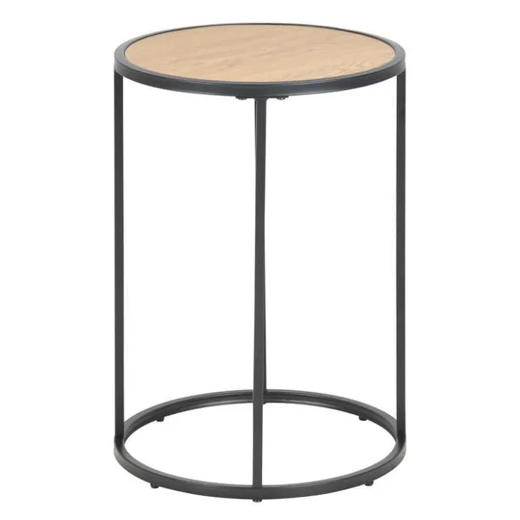 Round lamp table Oak New