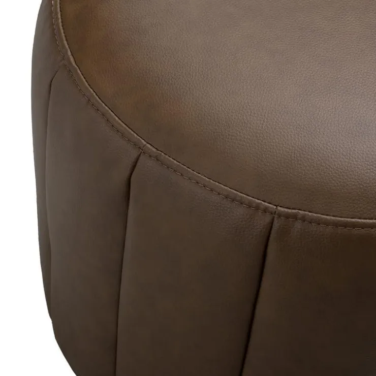 Round Pouf - BROWN Outlet