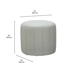 Round Pouf - GREY Best