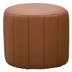 Round Pouf - TAN Sale
