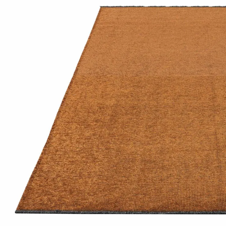 Rust Interior Area Rug - 6 x 9 ft Brown New