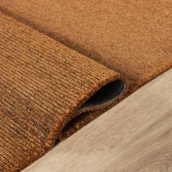Rust Interior Area Rug - 6 x 9 ft Brown New