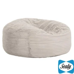 Sealy Corduroy Velvet Bean Bag - Taupe Clearance