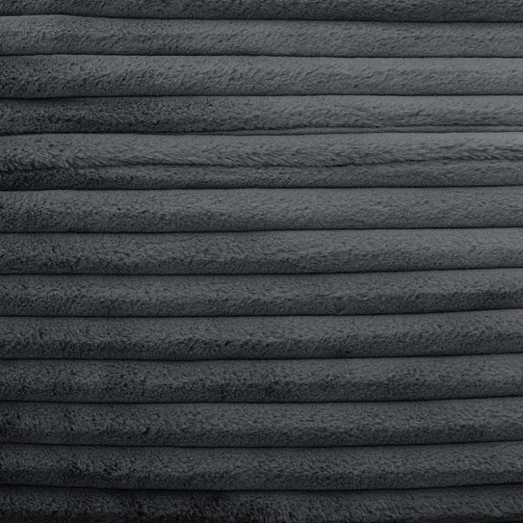 Sealy Corduroy Velvet Bean Bag - Grey Charcoal Outlet