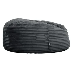 Sealy Corduroy Velvet Bean Bag - Grey Charcoal Outlet