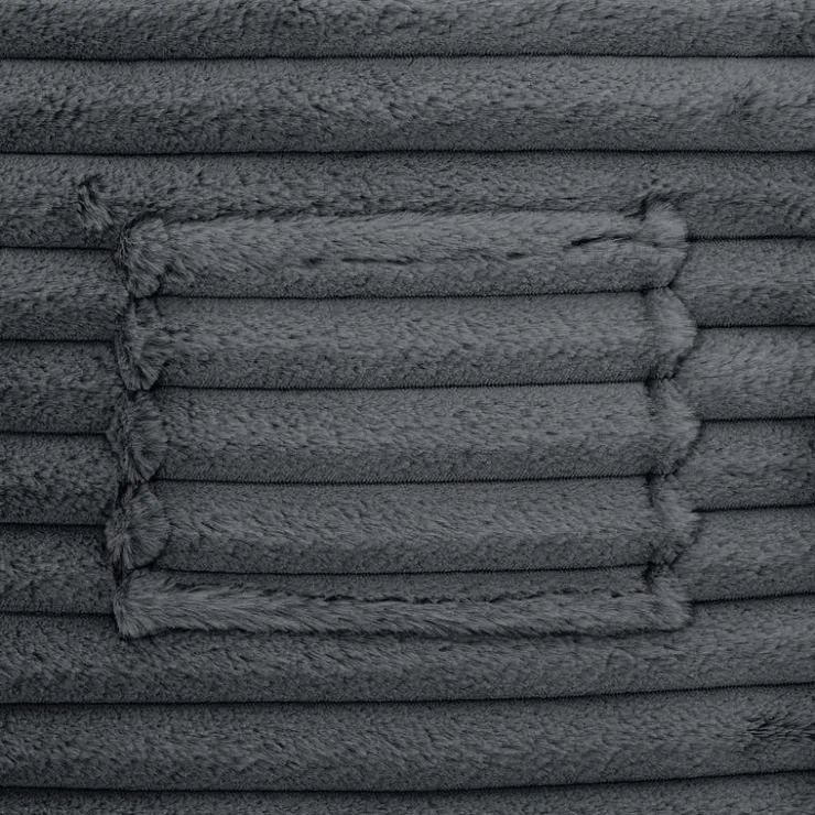 Sealy Corduroy Velvet Bean Bag - Grey Charcoal Outlet