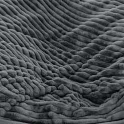 Sealy Corduroy Velvet Bean Bag - Grey Charcoal Outlet