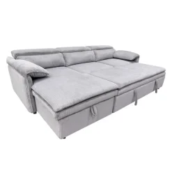 Sectional Bed and a Left-Side Chaise with Storage - Grey Best