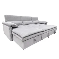 Sectional Bed and a Left-Side Chaise with Storage - Grey Best
