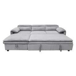 Sectional Bed and a Left-Side Chaise with Storage - Grey Best