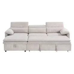 Sectional Bed and a Left-Side Chaise with Storage - Beige Sale