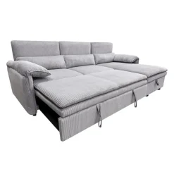 Sectional Bed and a Right-Side Chaise with Storage - Grey Discount