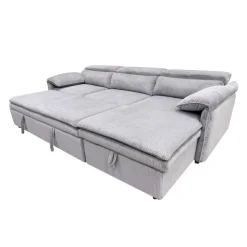 Sectional Bed and a Right-Side Chaise with Storage - Grey Discount