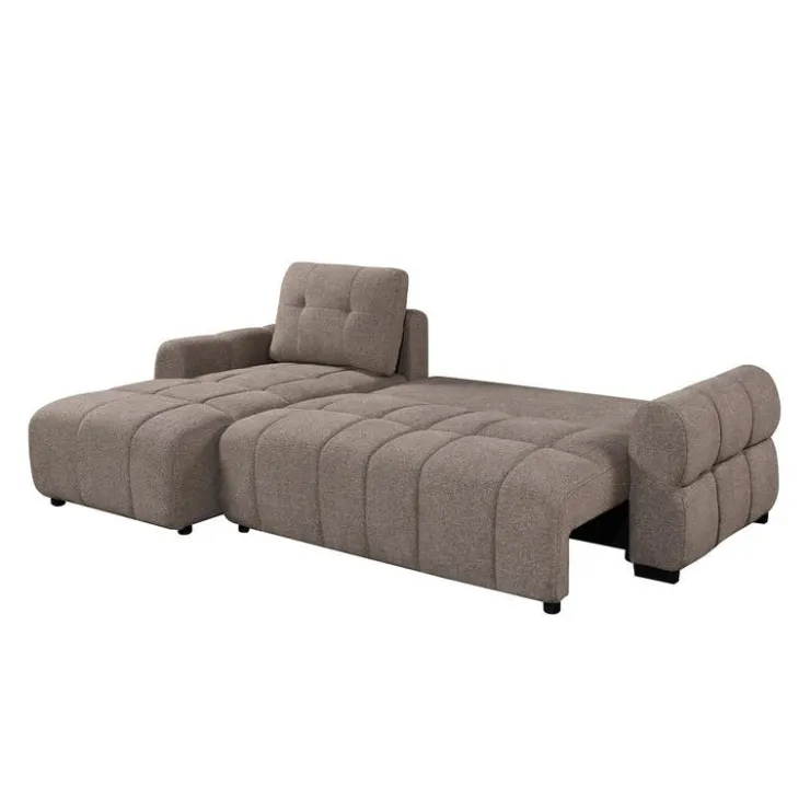 Sectional Bed with Left-Facing Chaise and Storage - Grey Outlet
