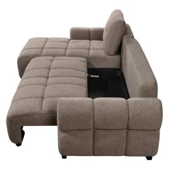 Sectional Bed with Left-Facing Chaise and Storage - Grey Outlet