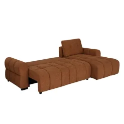Sectional Bed with Right-Facing Chaise and Storage - Terracotta Rust Outlet