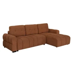 Sectional Bed with Right-Facing Chaise and Storage - Terracotta Rust Outlet