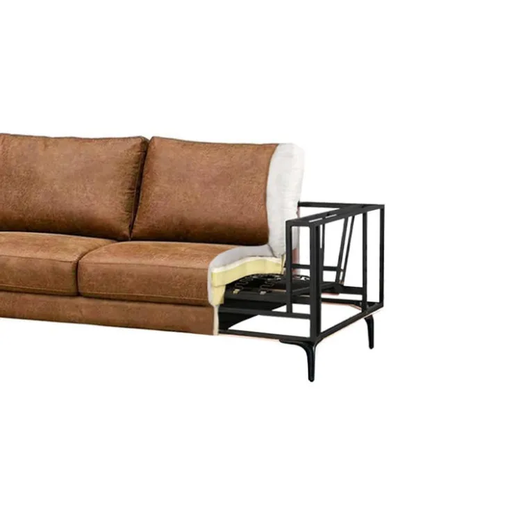 Sectional Sofa with Left-Facing Chaise Brun Online