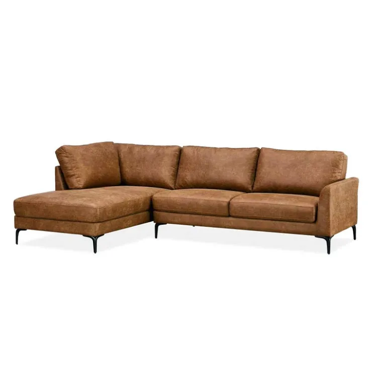 Sectional Sofa with Left-Facing Chaise Brun Online