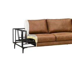 Sectional Sofa with Right-Facing Chaise Brun Outlet