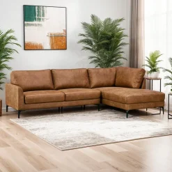 Sectional Sofa with Right-Facing Chaise Brun Outlet