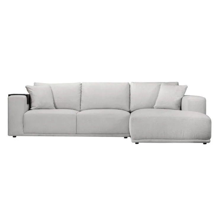 Sectional with Chaise and Built-In Audio Sound System White Best