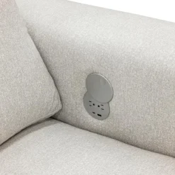 Sectional with Chaise and Built-In Audio Sound System White Best