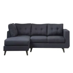 Sectional with Left-Side Chaise Black