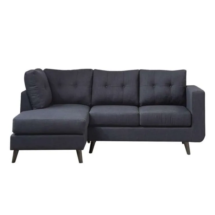 Sectional with Left-Side Chaise Black