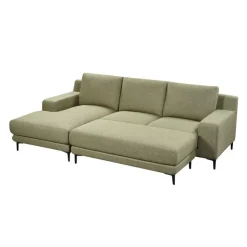 Sectional with Left-Side Chaise and Ottoman - GREEN New