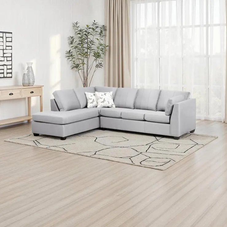 Sofa By Fancy Sectional with Left-Side Chaise Slate New