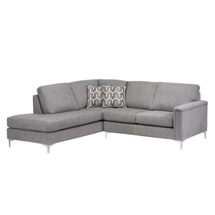 Sofa By Fancy Sectional with Left-Side Chaise Grey Outlet