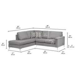 Sofa By Fancy Sectional with Left-Side Chaise Grey Outlet