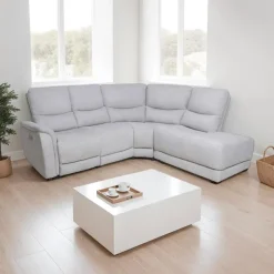 Sectional with Power Recliner - Grey New