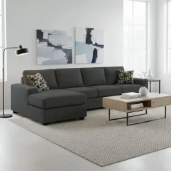 Sofa By Fancy Sectional with Reversible Chaise - Grey Slate Best