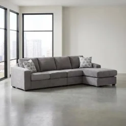 Sofa By Fancy Sectional with Reversible Chaise - Grey Pewter Online