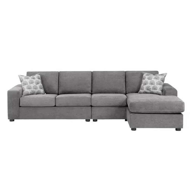 Sofa By Fancy Sectional with Reversible Chaise - Grey Pewter Online
