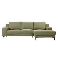 Sectional with Right-Side Chaise and Ottoman - GREEN Hot
