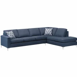 Sofa By Fancy Sectional with Right-Side Chaise Blue