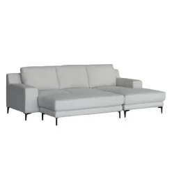Sectional with Right-Side Chaise and Ottoman - BEIGE Clearance