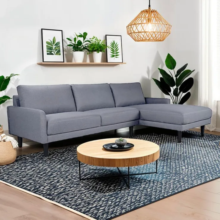 Sectional with Right-Side Chaise Grey