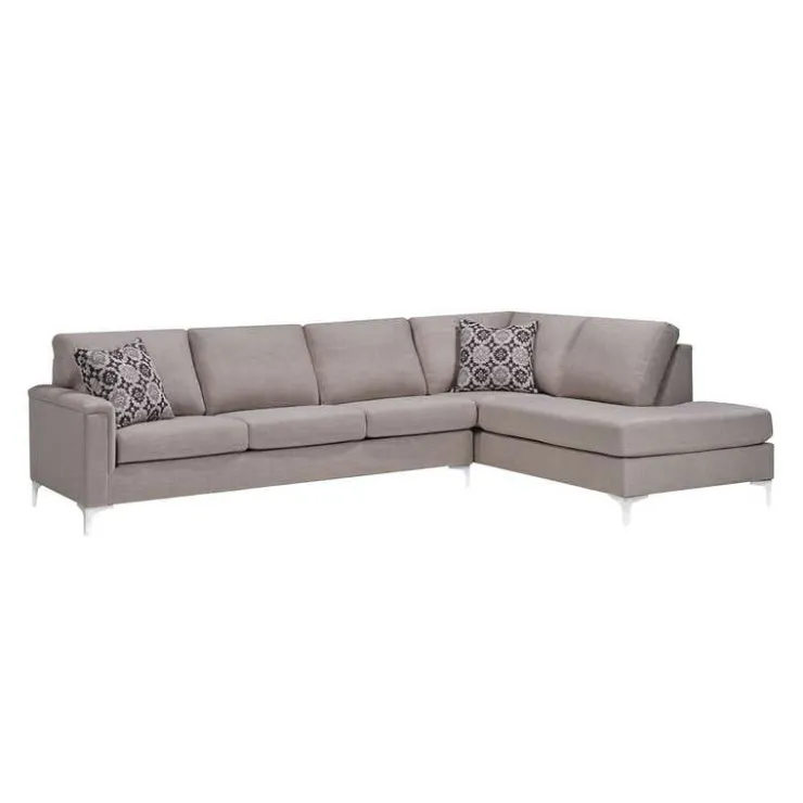 Sofa By Fancy Sectional with Right-Side Chaise Greige Outlet
