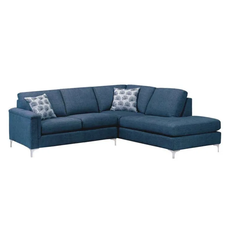 Sofa By Fancy Sectional with Right-Side Chaise Blue Best