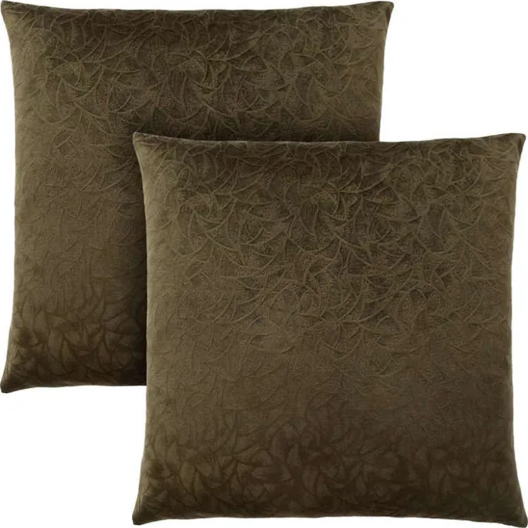 Monarch Set of 2 Velvet Accent Pillows 18" Green Best