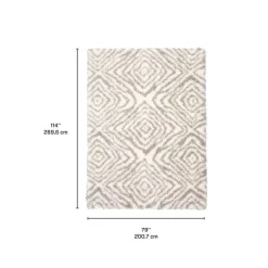 Shag Indoor Rug - 7 x 10 Ivory Clearance