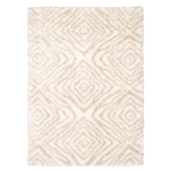 Shag Indoor Rug - 7 x 10 Ivory/Tan Discount